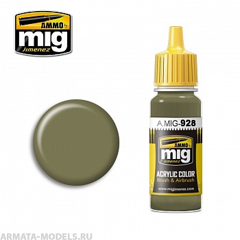 AMIG0928 Ammo Mig Акриловая краска OLIVE DRAB  HIGH LIGHTS 17 мл