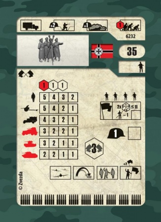 6232 Немецкий штаб в зимней форме Звезда