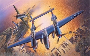 5018Д Самолет P-38J LIGHTNING (10110030/251208/0018322, КИТАЙ )