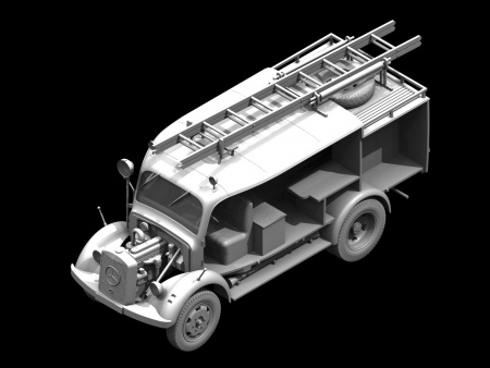 35526 L1500S LLG - Германская легкая пожарная машина, 2МВ ICM