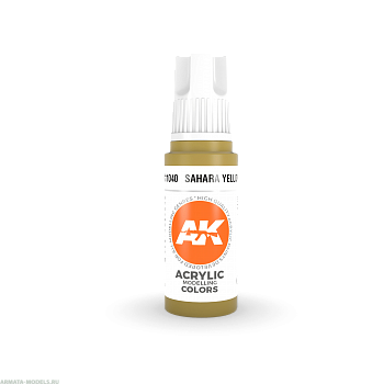 AK11040 Краска акриловая Sahara Yellow 17ml