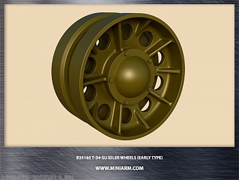 35165 T-34 Ленивцы с крышкой ступица на пять болтов для моделей Драгон, Звезда