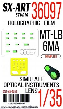36097SX Имитация смотровых приборов MT-LB 6MA(Trumpeter)